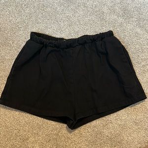 Women Size 12 Cotton Black Princess Polly Shorts (with pockets)